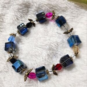 Handmade Angel beaded bracelet with